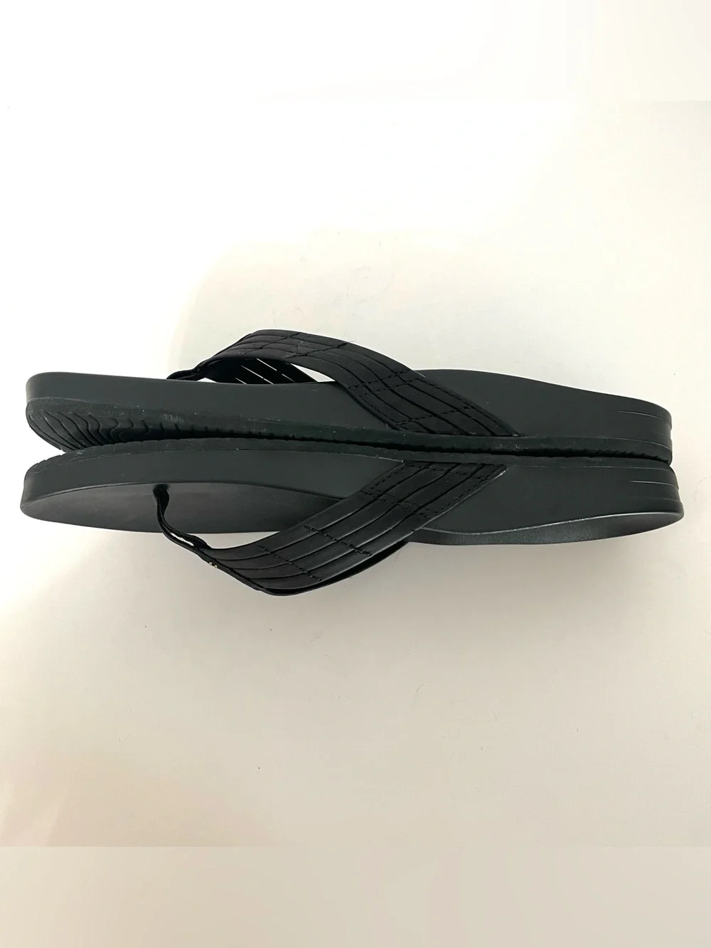 Reef Womens Black Flip Flop Sandals Arch Support Foam Beach Sz 9